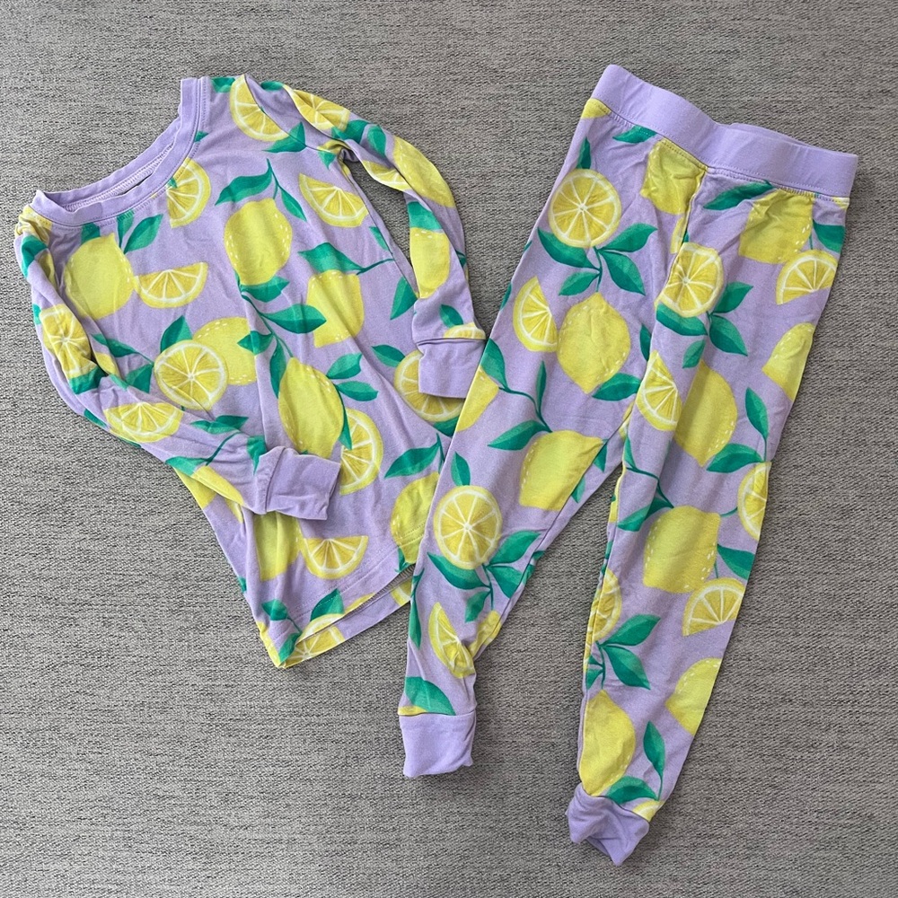 Little Sleepies Lemon PJs 12-18 mo